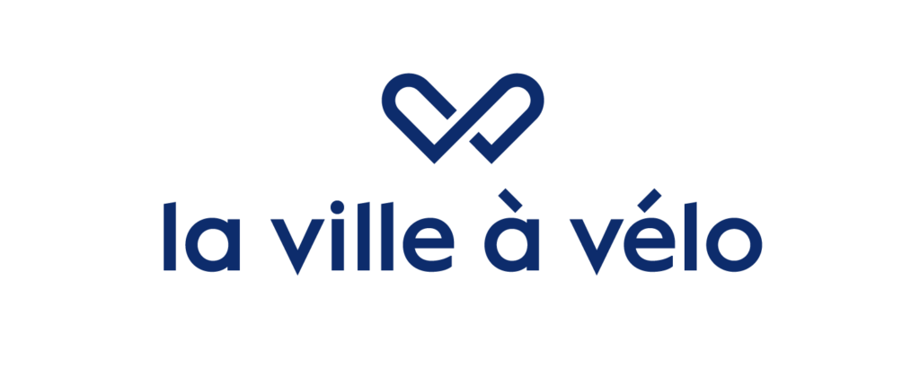 logo la ville à vélo bleu